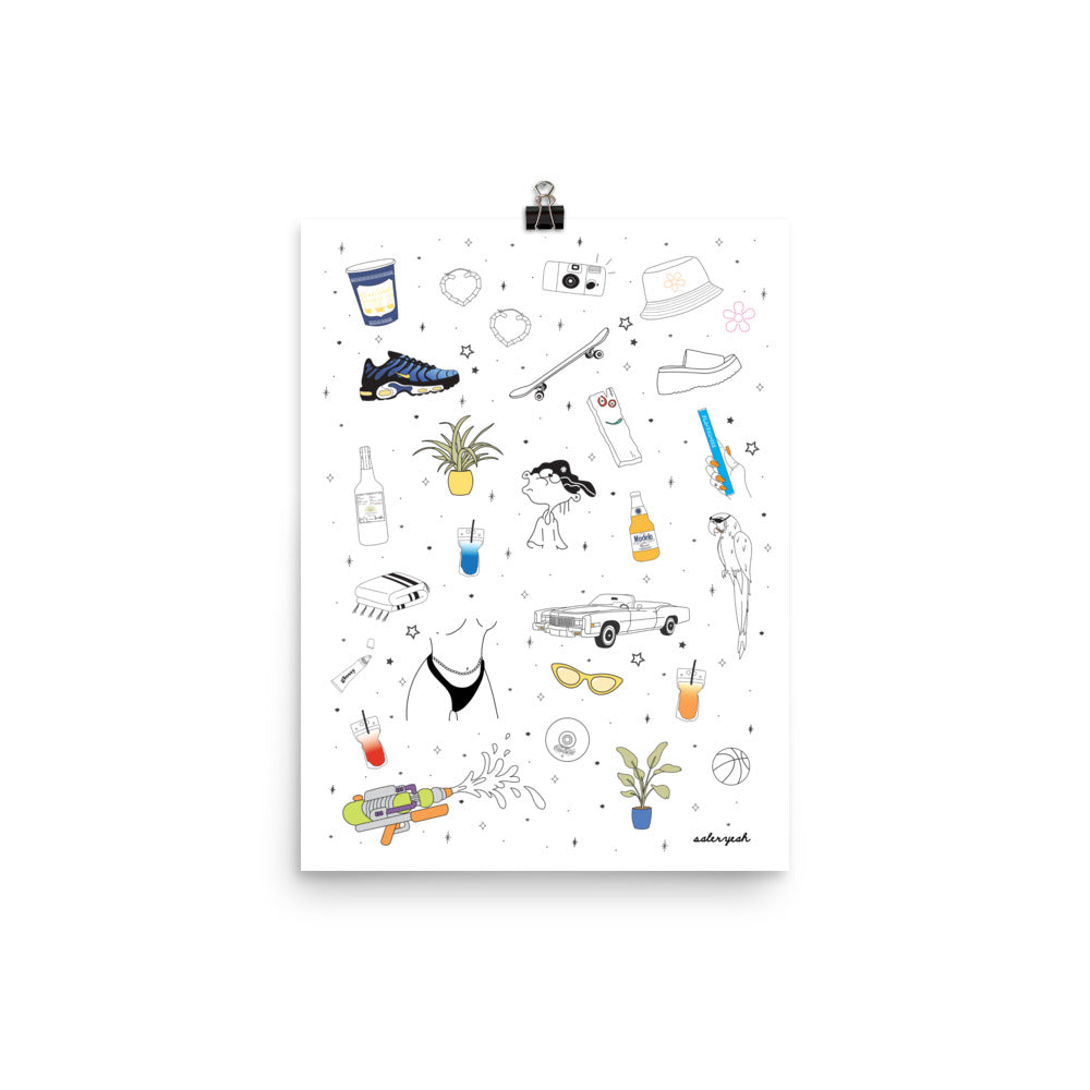 SUMMER HEAT  12 X 16 POSTER