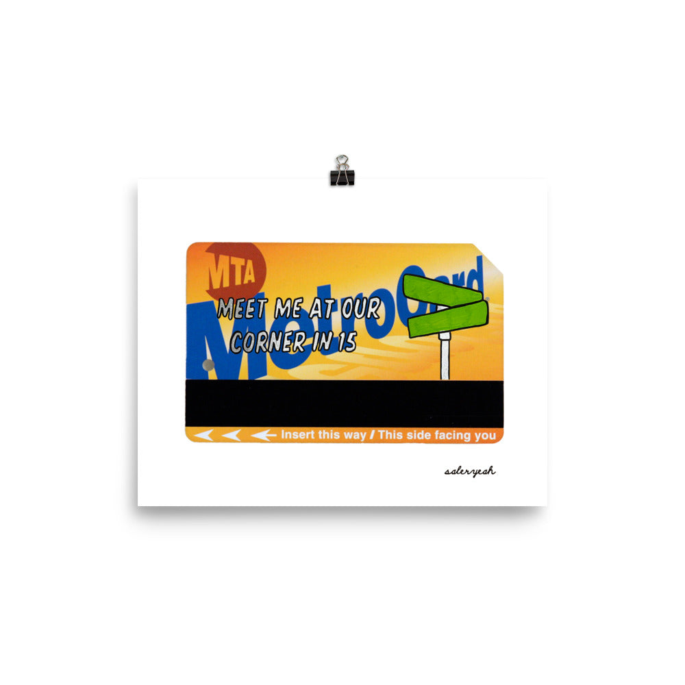 METRO MEET ME 8 X 10 POSTER