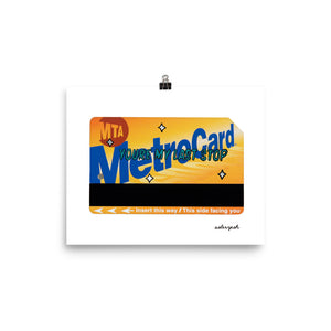 METRO LAST STOP 8 X 10 POSTER