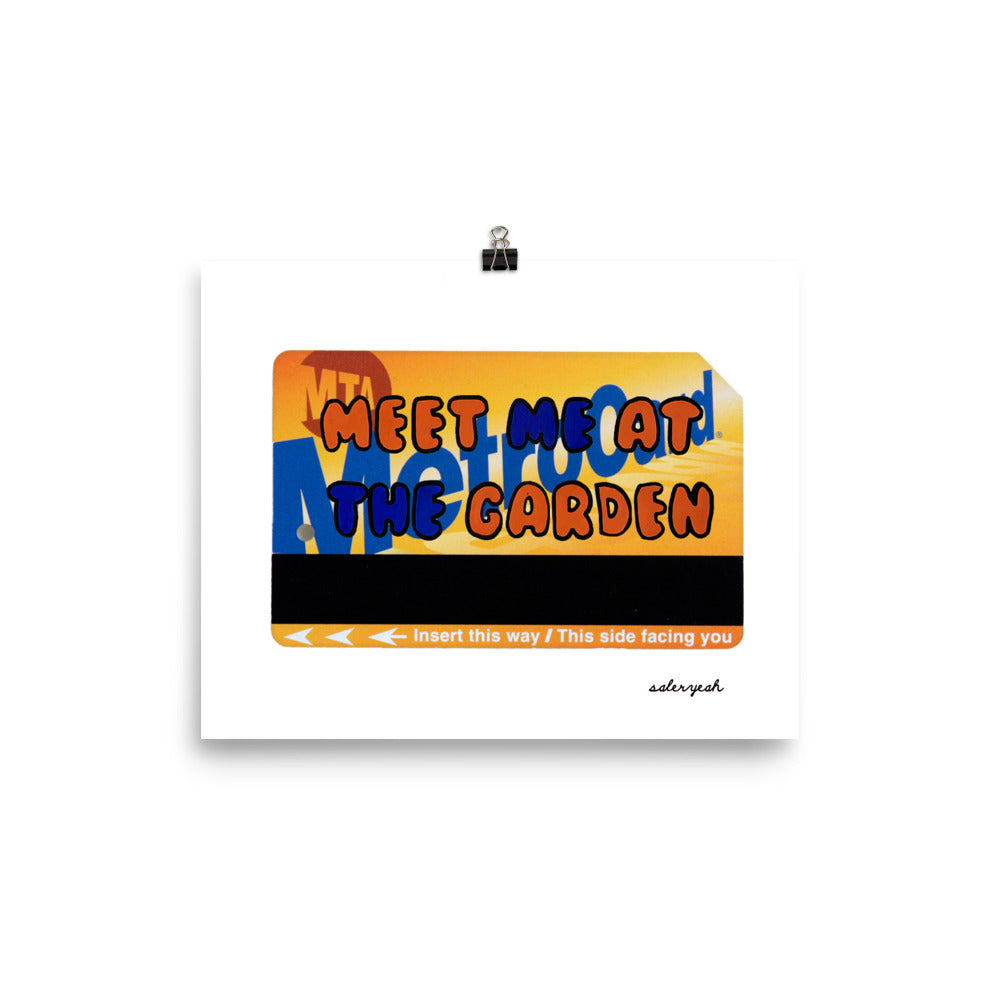 METRO GARDEN 8 X 10 POSTER