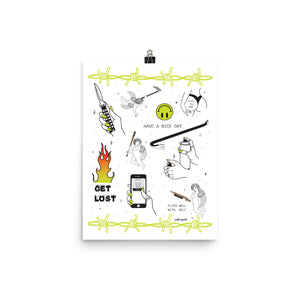 GET LOST 12 X 16 POSTER