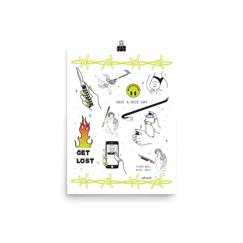 GET LOST 12 X 16 POSTER