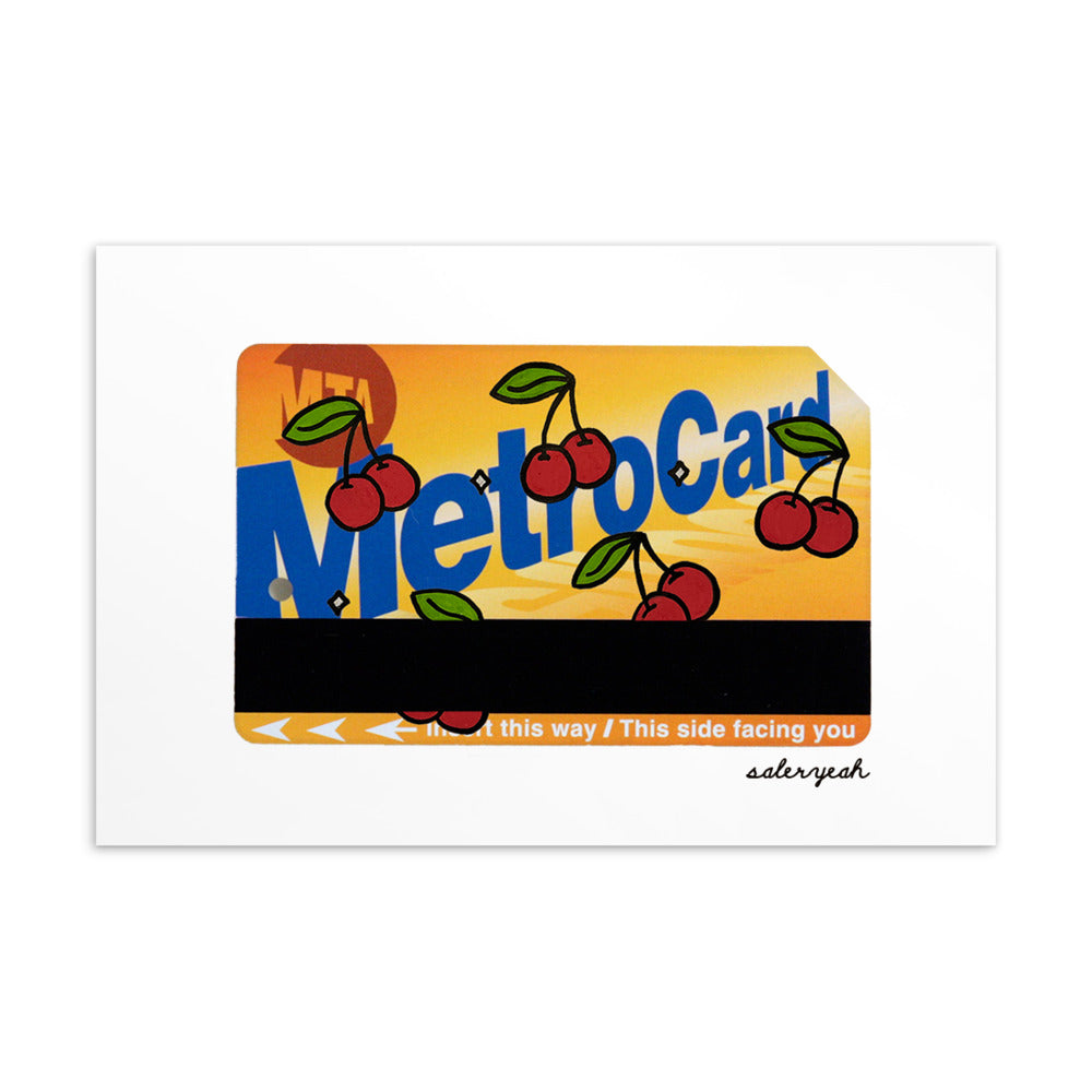 METRO CHERRY 4 X 6 POSTCARD