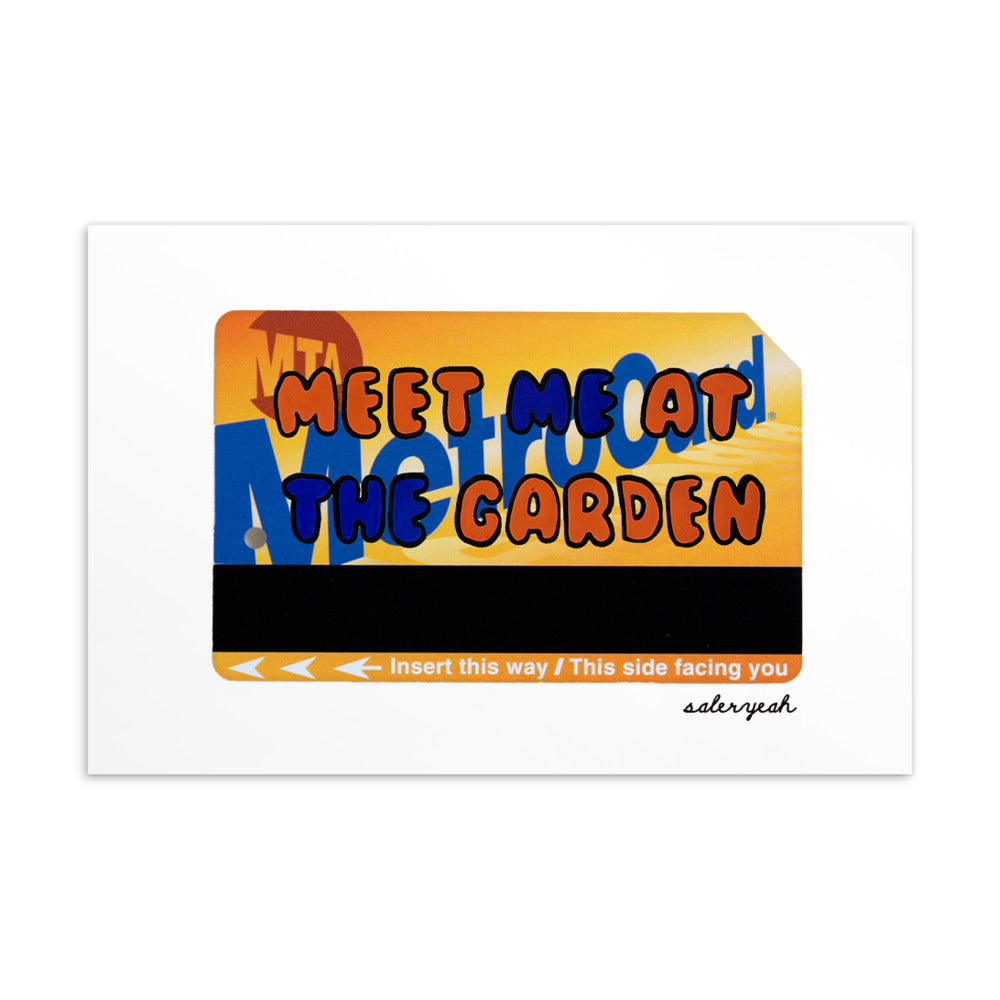 METRO GARDEN 4 X 6 POSTCARD